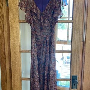 Lauren Ralph Lauren Paisley Midi Dress